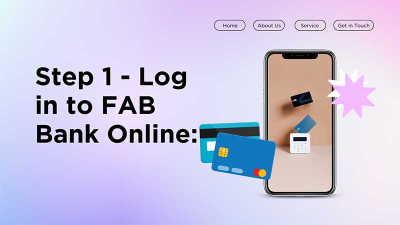 Step 1 - Log in to FAB Bank Online: