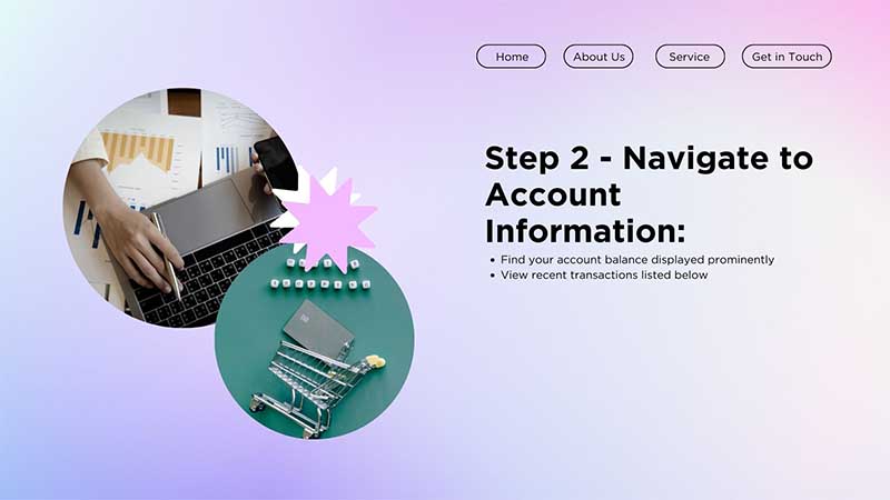 Step 2 - Navigate to Account Information: