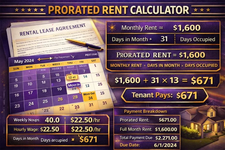 prorated rent calculator