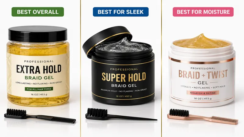 Top 3 best braiding gel products side-by-side comparison
