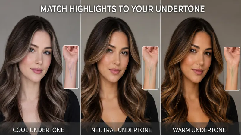 Skin undertone matching guide for choosing the right highlight shades