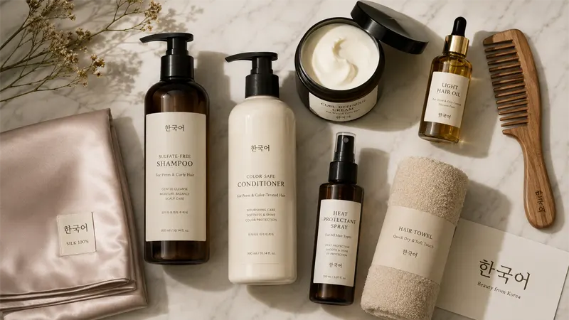 Korean perm aftercare products and timeline