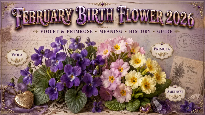 February birth flower violet and primrose complete visual guide 2026