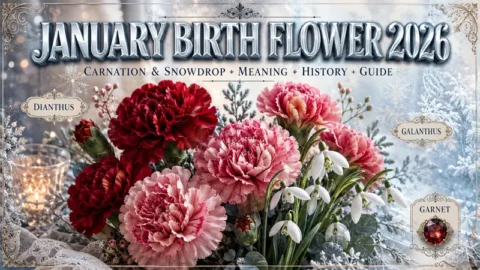 January birth flower carnation and snowdrop complete visual guide 2026