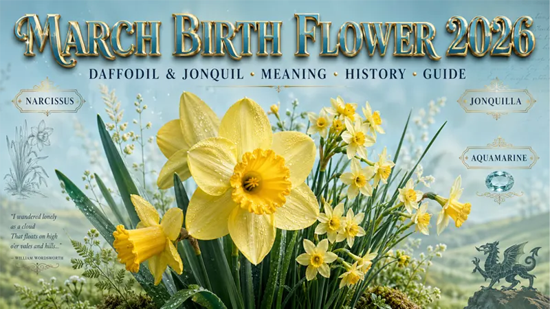 March birth flower daffodil and jonquil complete visual guide 2026